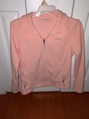 Columbia Peach/Coral Fleece Zip Jacket